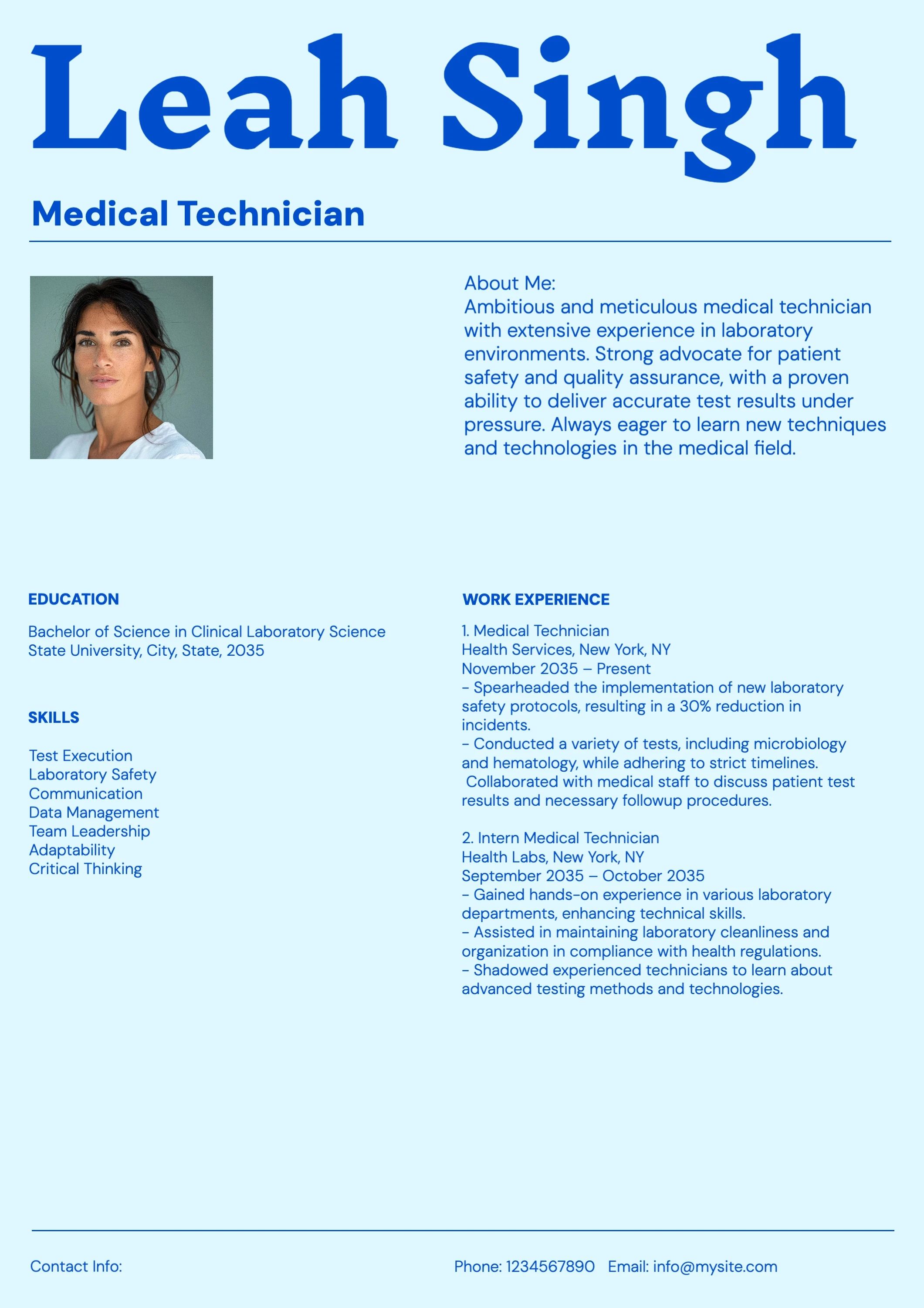 Retro Clean Simple Resume