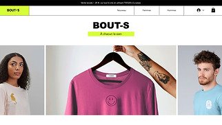 Templates de sites web Boutiques en ligne - Boutique de T-shirts