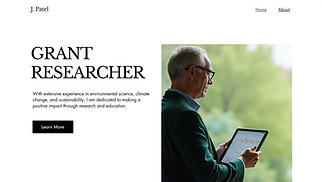 Portfolio & CV website templates - Academic CV (Traditional)