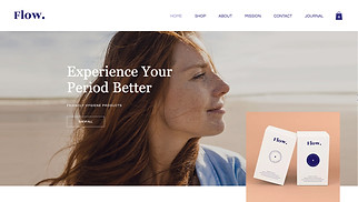 Gezondheid en wellness website templates - Winkel voor vrouwelijke producten