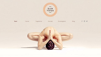 Sport & Fitness Website-Vorlagen - Yoga-Studio