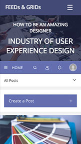 Mẫu trang web nghệ thuật – Blog thiết kế