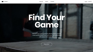 Sports & Outdoors website templates - Online Sporting Goods Store (Outline)