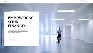 Finance website templates - Accountant (Clean)