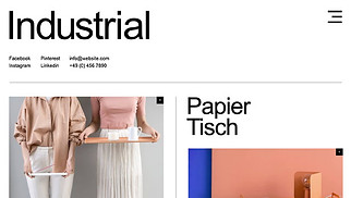 Design Website-Vorlagen - Studio für Industriedesign