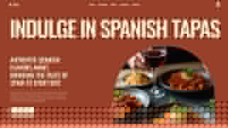 Restaurants & Food website templates - Tapas Bar (Warm)