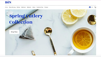Online-Shop Website-Vorlagen - Shop für Wohnaccessoires