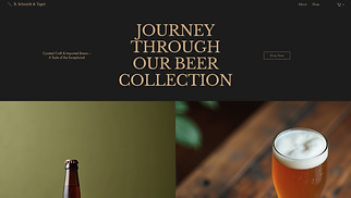 Food & Drinks website templates - Beer Store (Rustic)