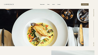 Accessible 웹 사이트 템플릿 – 레스토랑