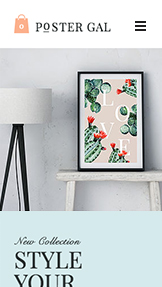 Mẫu trang web Nghệ thuật & Thủ công – Cửa hàng áp phích