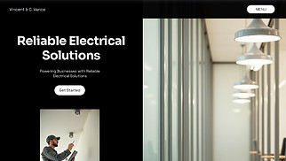 Services & Maintenance website templates - Electrician (Professional)