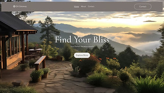 Travel & Tourism website templates - Vacation Rental Company (Warm)