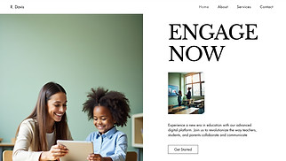 Education website templates - Class Site (Sleek)