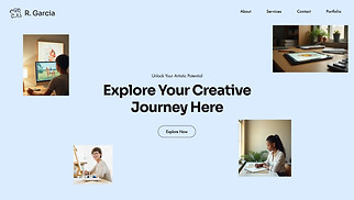 Art & Illustration website templates - Illustration School (Energetic)