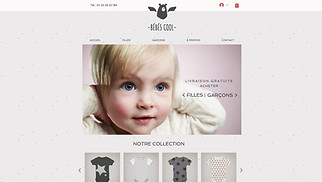 Templates de sites web Boutiques en ligne - Boutique de vêtements pour enfants