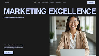Portfolio & CV website templates - Business Resume (Modern)