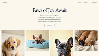 Pets & Animals website templates - Dog Breeder (Warm)