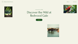 Non-Profit website templates - Wildlife Refuge (Calm)