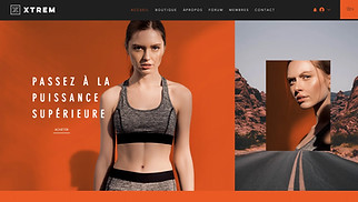 Templates de sites web Boutiques en ligne - Boutique de vêtements de sport