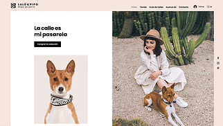 Negocios plantillas web – Tienda de ropa para mascotas