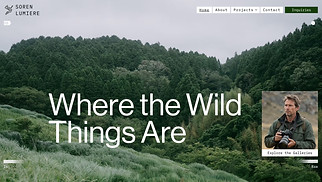 Hjemmesideskabeloner til Rejse & dokumentar - Wildlife Photographer (Natural)