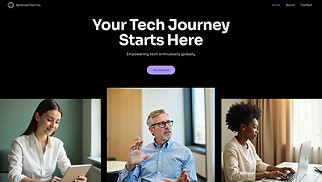 Education website templates - Tech Tutorials (Modern)