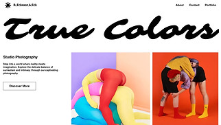 Portfolios website templates - Photographer (Cool)