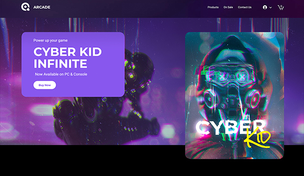 Cyborg Gaming - Free Gamer Website Template