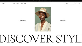 eCommerce website templates - Hat Store (Classic)
