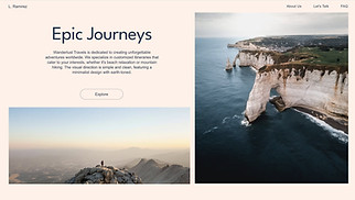 Travel & Tourism website templates - Travel Company (Simple)