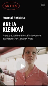 Portfolio a životopis website templates – Režisér