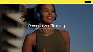 website templates - Fitness Trainer (Vibrant)