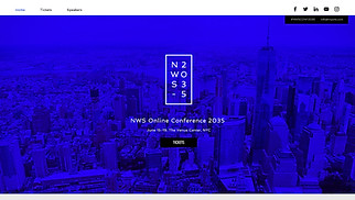 Events website templates - Business Conference