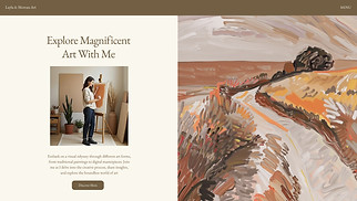 Visual Arts website templates - Art Blog (Warm)
