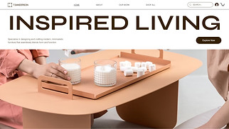Home & Decor website templates - Furniture Manufacturer (Modern)