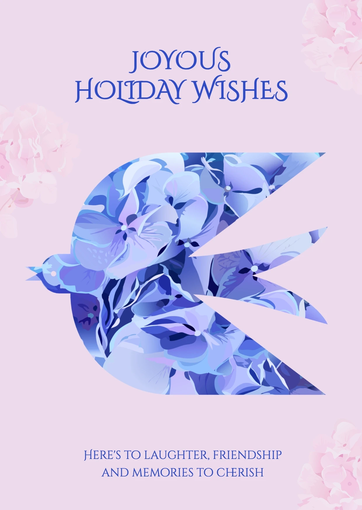 Romantic Colorful Holiday Greeting Card