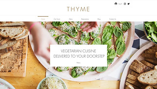 Restaurants & Food website templates - Vegetarian Restaurant