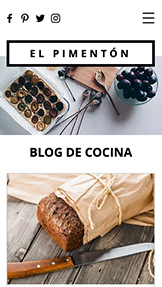 Blogs plantillas web – Blog de Comida
