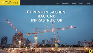 Immobilien Website-Vorlagen - Bauunternehmen