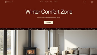 Technology & Apps website templates - Furnace Store (Warm)