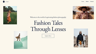 เทมเพลตเว็บไซต์ ทั้งหมด - Fashion Photographer (Dynamic)