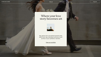 Bruiloften website templates - Bruiloftfotograaf (Creatief)