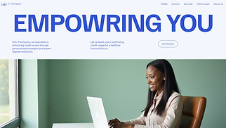 Finance website templates - Credit Restoration Company (Fresh)