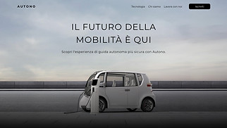 Template siti web Tecnologia - Azienda AI (Monocromatico)