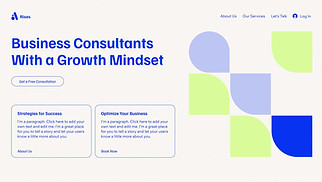 NEW! website templates - Business Consultant