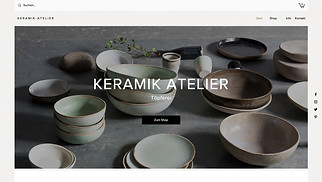  Website-Vorlagen - Shop für Keramikwaren