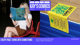 เทมเพลตเว็บไซต์ หนังสือและสำนักพิมพ์ - Comics Store (Fun)