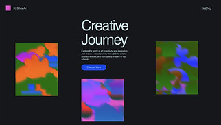 Visual Arts website templates - Artist Blog (Abstract)
