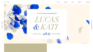Veranstaltungen Website-Vorlagen - Hochzeitseinladung