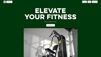  website templates - Fitness Equipment  Company (Energetic)